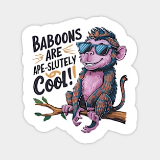 Stylish Baboon: Baboons are ape-solutely cool Magnet