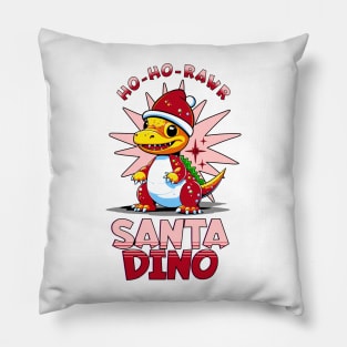 Santa dinosaur Pillow