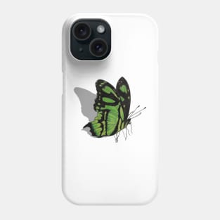 Malachite Butterfly with Shadow Phone Case