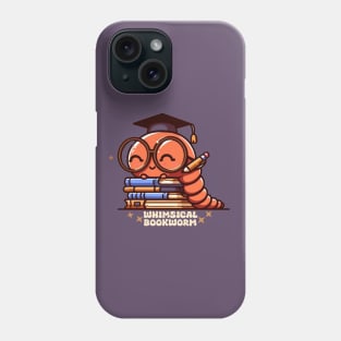 whimsical bookworm Phone Case