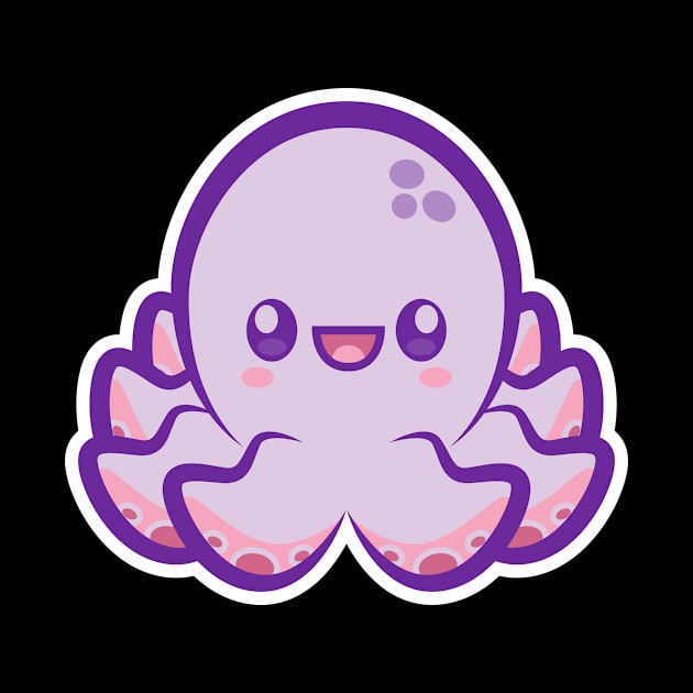 Kawaii Octopus by LetsBeginDesigns