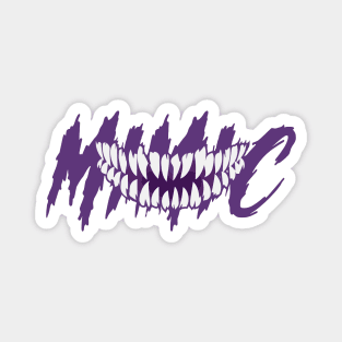 Mimic Purple Text Magnet