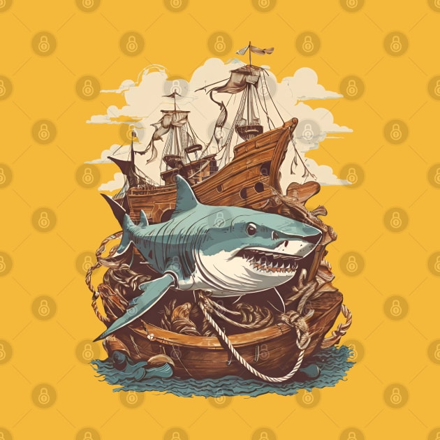 Vintage Shark attack by Mysooni