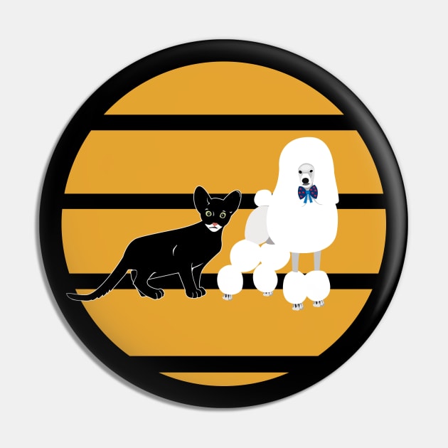 Cat and Dog Pin by momomoma