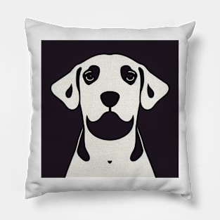 Staring Dog Pillow