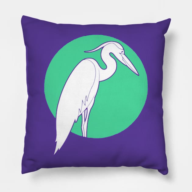 Izmet's Heron Pillow by Izmet