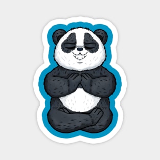 panda animal yoga cute and funny namaste Magnet
