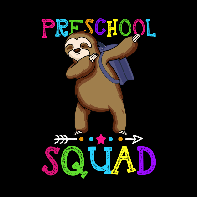 Sloth Team Preschool Squad Teacher Back To School by kateeleone97023