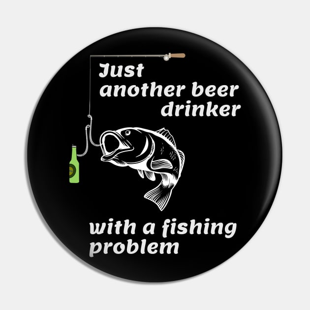 Fishing and Beer Pin by BishBashBosh