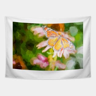 Monarch Butterfly on Cone Flower Tapestry