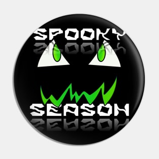 Jack O Lantern Face - Halloween Costume - Spooky Season - Glowing Green Pin