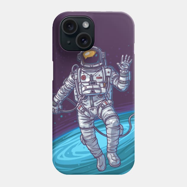 SPACEY - SPACE ILLUSTRATION Phone Case by cosmicapparel