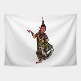 Thailand Kinnaree – Figure Of Thai Spiritual Good Fortune Tapestry