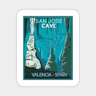 San Jose Cave, Valencia Spain Magnet