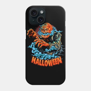 Halloween pumpkin head zombie Phone Case