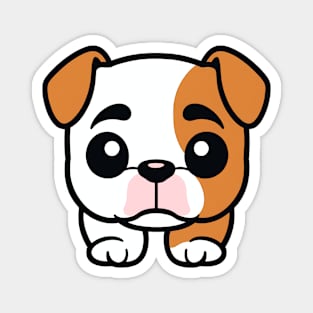 cute baby bulldog Magnet