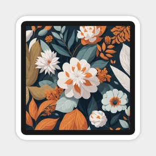 A Captivating Floral Pattern Magnet