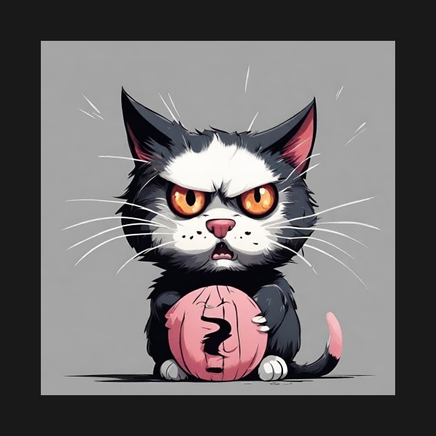 Angry cat by Kizero