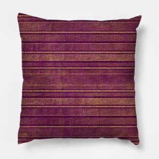 Burnt Orange and Mauve Distressed Stripes Pillow