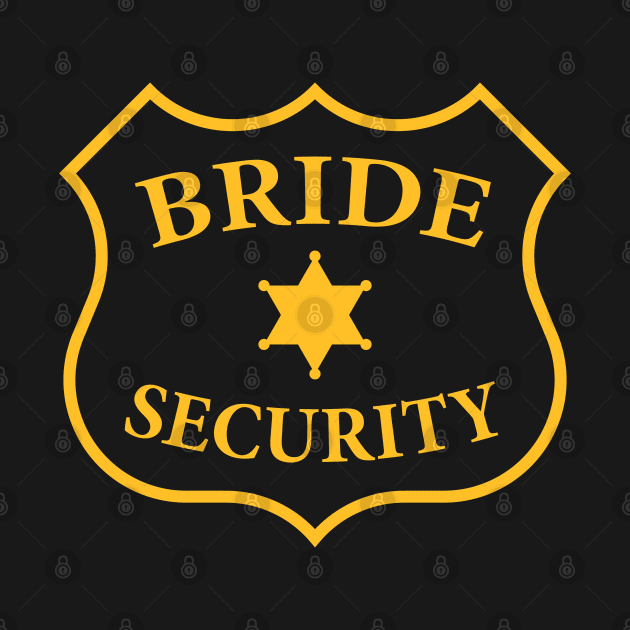 Bride Security Patch (Team Bride / Hen Night / Gold) by MrFaulbaum