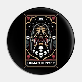 Human Hunter Tarot Card Pin