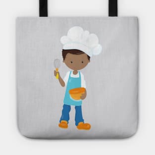 African American Boy, Baking, Baker, Pastry Chef Tote