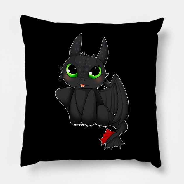 Toothless Pillow by linkitty