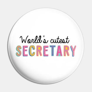 Secretary Gifts | World's cutest Secretary Pin