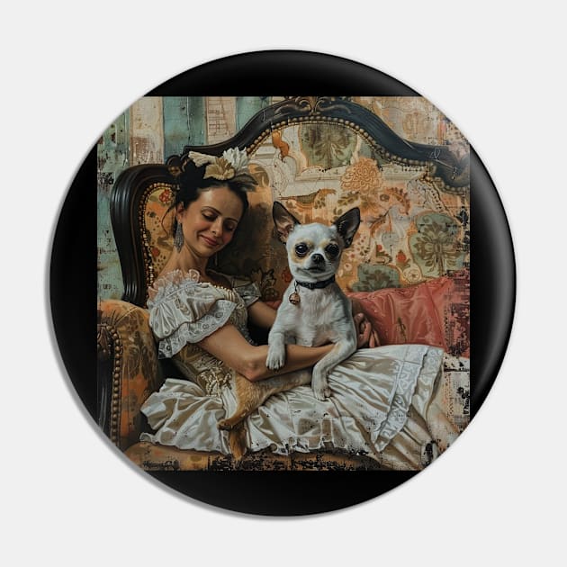 Lady and Chihuahua Pin by HiLife