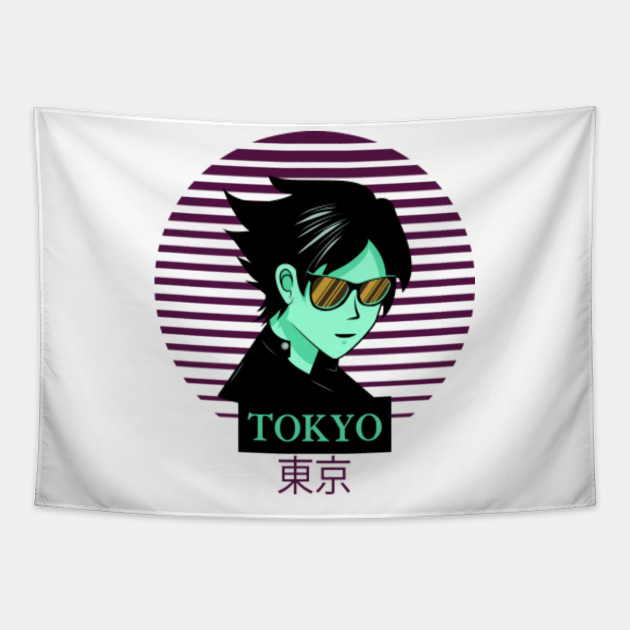Anime Boy Tokyo Japanese Text Kawaii Art Illustration Anime Art Tapestry Teepublic Search results for kawaii anime boy. teepublic