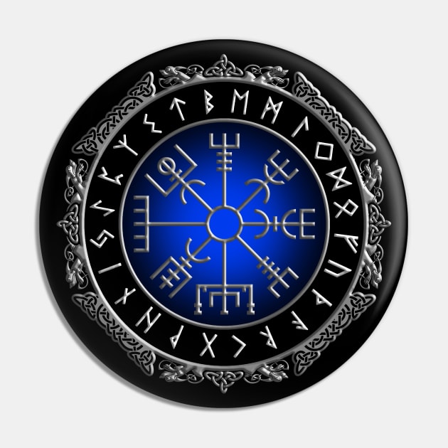 VEGVISIR COMPASS 1 (To guide travelers and keep them safe on journeys even in harsh weather) Pin by GardenOfNightmares