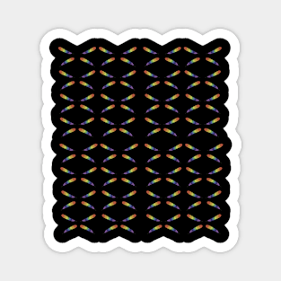 Pride Flag Rainbow Feather Pattern Magnet