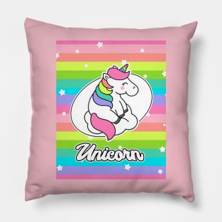 Unicorn T-shirt Pillow