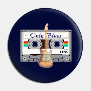 Only Blues Cassette Pin