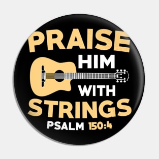 Church Guitar Bass Jesus Christ Pin