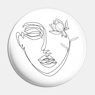 face flower Pin