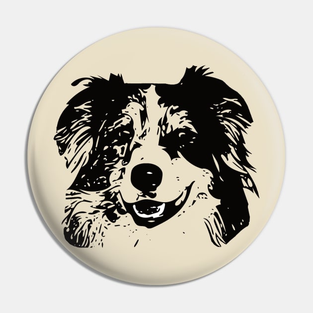 Australian Shepherd Dog Aussie Pin by DoggyStyles