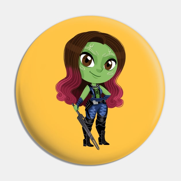 Gamora Pin by InesBarrosArt