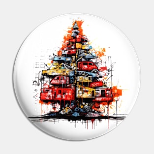 Urban Christmas Pin