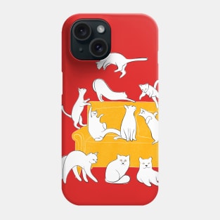 Cute Cats on the Couch Phone Case