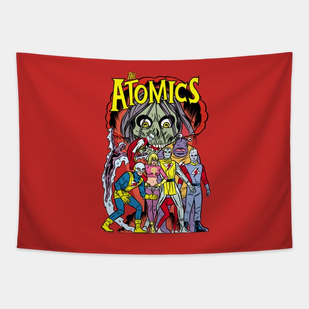 THE ATOMICS Blast! Tapestry by MICHAEL ALLRED