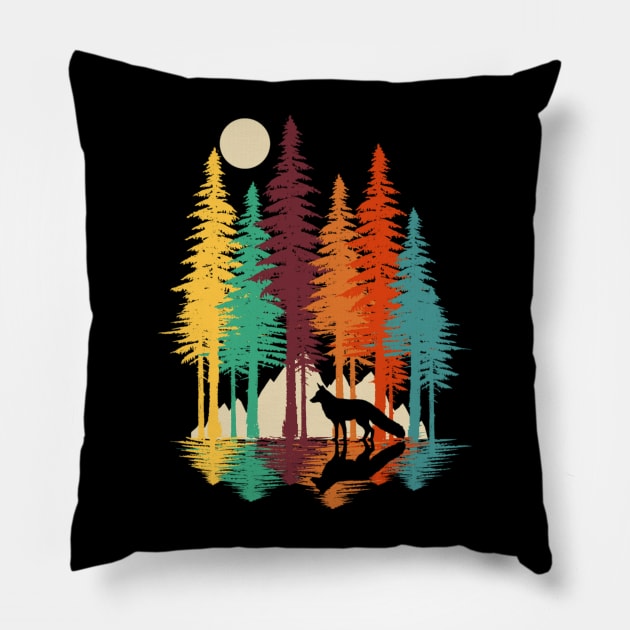 Forest Fox Pillow by thurnzmwidlakpe