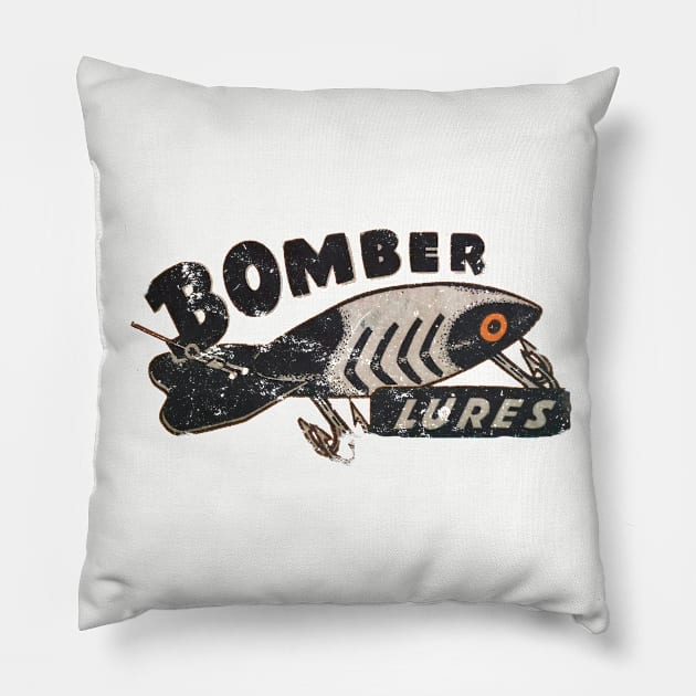 Bomber Lures Pillow by retrorockit