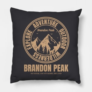 Mountain Hike In Brandon Peak Ireland, Hiker’s HikingTrails Pillow