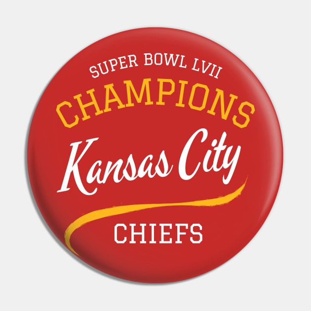 Chiefs Football Super Bowl Pin by CityTeeDesigns