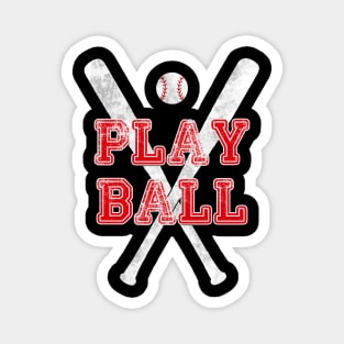 Play Ball Baseball Magnet