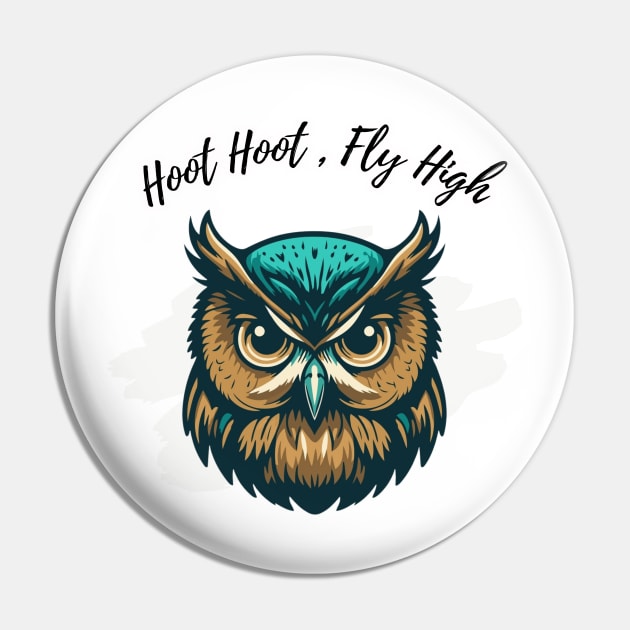 Flight of the Hooters Pin by King Hoopoe