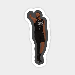 Mikal Bridges digital illustration Magnet