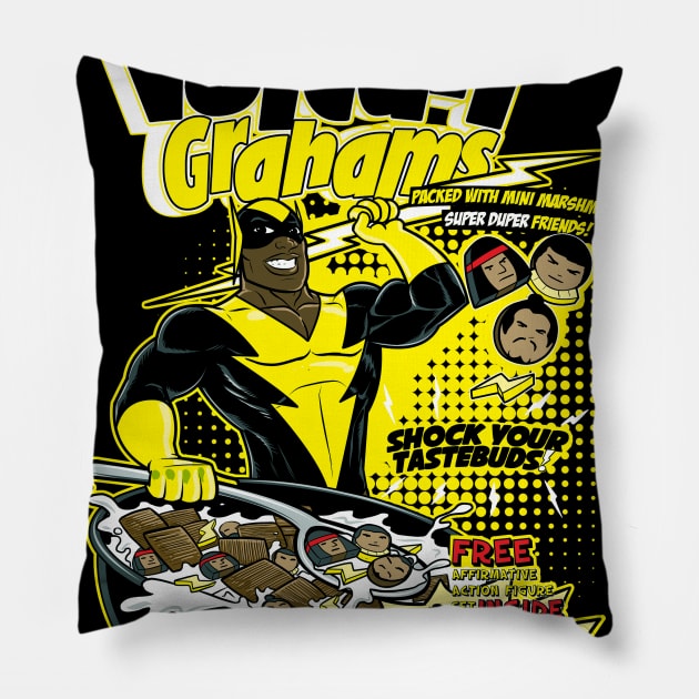 Black Vulcan- Vulcan Grahams Cereal Pillow by BlackActionTeesOnDemand