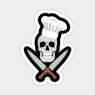 Badass Chef Skull Magnet